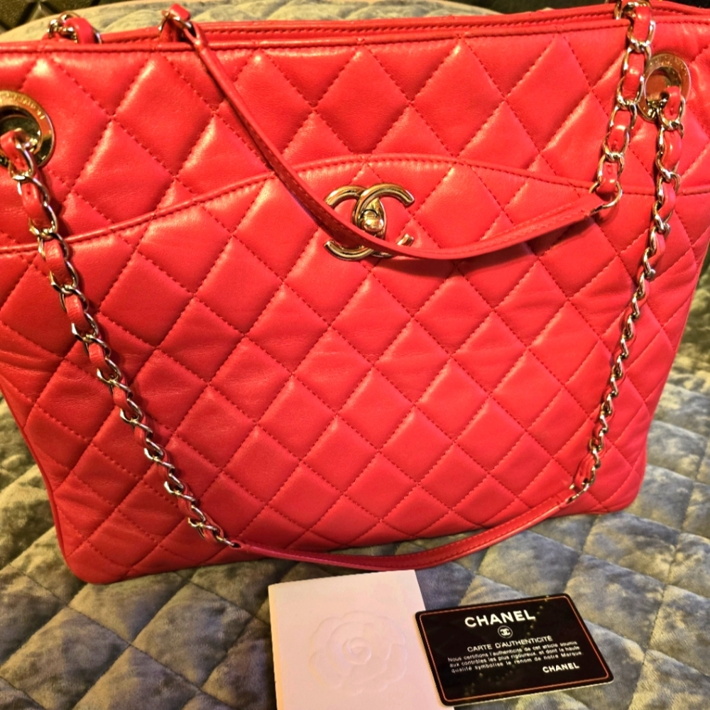 Chanel Accordian Shopping Tote